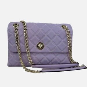 Kate Spade NWOT Lavender Quilted Chain Shoulder Bag
